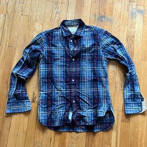 Rag & Bone beach shirt flannel size L